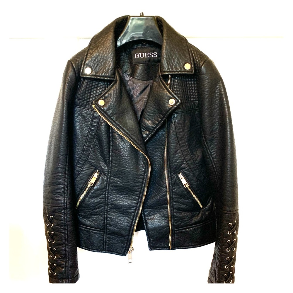 Guess Faux Leather Moto Jacket
